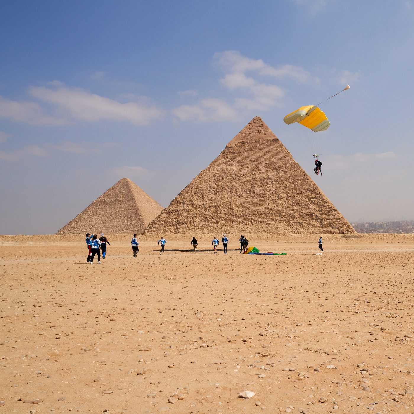 7X canopies over the pyramids of Giza