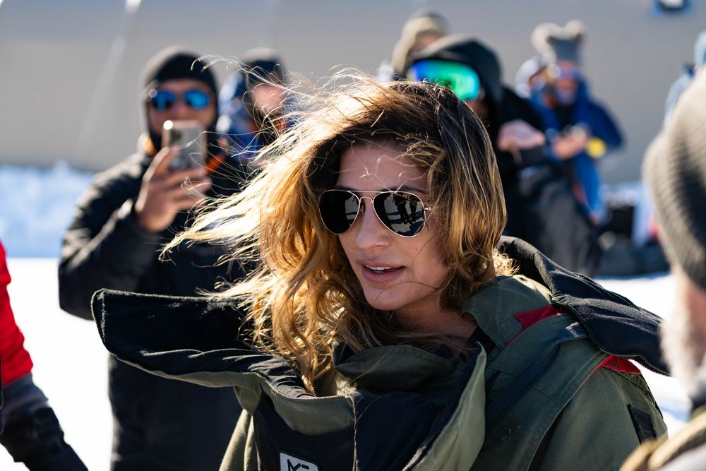A BEVP athlete on the ice in Antarctica